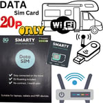 SMARTY UK WiFi Router Unlimited DATA ONLY Sim Card Pay As You Go 5G 4G MiFi