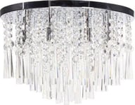 Spot Ljus Pendellampa Spot Light Luxoria 8X40w G9 Krom/Kristall Pendellampa 9018828