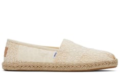 Toms Alpargata Rope Shoe Womens - White - Size UK 8