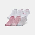 Chaussettes invisibles Under Armour Essential unisexes (lot de 6 paires) Rose Elixir / Prime Rose / Rose Elixir M