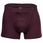 Hom Hommes Comfort Boxer Brief - Tencel Soft, Slip, Sous-Vêtements, Uni Rouge Foncé S (Small)