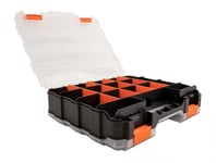 DELOCK – Sorting box with 34 compartments 320 x 270 x 80 mm orange, black (18417)