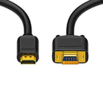 Hdsupply x/HC110 HDMI to VGA Cable 5 m Gold-Plated 1080P – Black