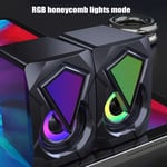 X2 Desktop Speaker Usb Powered Wired Pc Speakers With Breathing Light For H MPF