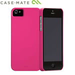 COQUE RIGIDE CASE-MATE BARELY POUR IPHONE 5 5S SE 1ERE GENERATION ROSE FLUO