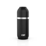 ION8 Gourde Isotherme ThermoShield pour Boissons Chaudes ou Froides, Grande Tasse Isotherme, Capacité de 2 Tasses, Bouchon Magnétique et Base Souple - Élégant et Écologique, Noir