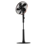 Cecotec Ventilateur sur Pied EnergySilence 1040 SmartExtreme. 28 W, Moteur DC, 3 vitesses, Minuterie, Écran LED, Télécommande, Ocillant, Ajustable sur différentes hauteurs, Noir