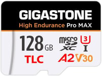 [Récupération de données Gratuite de 5 Ans] Carte Micro SD GIGASTONE 128 Go, Haute Endurance série Pro Max, Vitesse jusqu'à 160 Mo/s, Compatible avec REDTIGER Rove VIOFO VANTRUE PRUVEEO Dash.[G731]