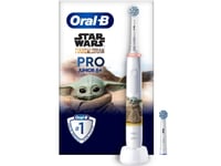 Oral-B Pro 14876674, Barn, Roterande Tandborste, Daglig Vård, Polering, Känslig, Multifärg, Vit, 4 X 30 Sec, Mjuk