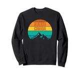 Alberta Canada Retro Vintage Sunset Mountains Sweatshirt