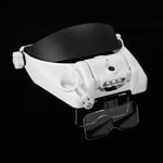 Professional 3 LED Lights Headset Magnifier Jewelry Watch Repair Tools