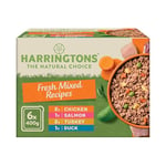 Harringtons Complete Wet Tray Grain Free Hypoallergenic Adult Dog Food Mixed Pack 6x400g - Chicken, Salmon, Turkey & Duck - Made with All Natural Ingredients