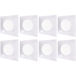 Etc-shop - Spot encastrable plafonnier salon lampe spot encastrable plafonnier led carré chambre, 12W 1000lm blanc chaud, LxP 10,2x10,2 cm, lot de 8