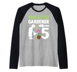 Hobby Gardener Kids Gardening 5th Birthday Raglan Baseball Tee