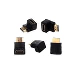 HDMI Male to HDMI Female Cable Adapter Converter Extender 90/270-Degree Angle