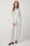 Gina Tricot - Byxor Denise Linen Trousers - Vit