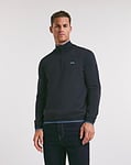 BOSS Navy Classic Quarter Zip Jumper