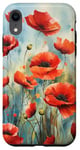 iPhone XR Red Poppies Flowers In A Field Case