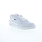 Lacoste T-Clip Set 224 2 SMA Mens White Leather Lifestyle Trainers Shoes