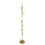 QTWW Standard lampadaire lampadaire Salon Chambre Chevet personnalité créative Verre Boule Post lampadaire Moderne