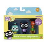 Milo Toy Figures for Toddlers - 14cm Milo, Lark and Lofty Kids' Play Action Figures from the Milo Animated Series In Everyday Outfits | Cute Collectable Small Figures Toys for Girls and Boys