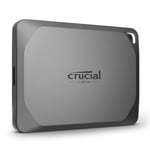 Crucial X9 Pro 1TB Portable External SSD with USB-A Adapter - Up to 1050MB/s Read/Write, External Solid State Drive, IP55 Water and Dust Resistant, USB-C 3.2 - CT1000X9PROSSD902