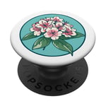 Mountain Laurel Logo Minimalist Appalachian Art PopSockets PopGrip Interchangeable