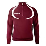 Legea Tornado Sweat-Shirt Homme, Rouge Foncé/Blanc, FR : Taille Unique (Taille Fabricant : Taille Unique)