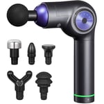 LYWIR Electric Drill Sport Massager Percussion Massager Muscle Massager with 5 Massage Heads,for Home Office Gym Muscle Massage