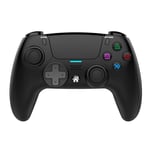 Black3 Contrôleur De Jeu Sans Fil Bluetooth Pour La Console Ps4 Double Vibration Gamepad Pour Pc / Android Téléphone Joysticks Gamepad Pour Playstation 4 Pro / Slim / Pour Win7 / 8/10 Double Vibration Support 6 Axes