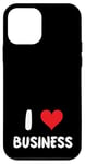 Coque pour iPhone 12 mini I Love Business - Cœur - Entrepreneur Startup Store Retail