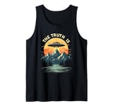 THE TRUTH IS UFO Mountain Sunset Tank Top