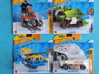 Lot 4 Hw450f Hélicoptère Spred Dozer Train Moto 🔥 Hot wheels Let's Race Netflix