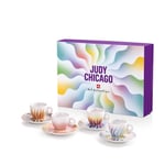 Illy Article Collection 24625 Judy Chicago 4 Tasses À Espresso Numérotés Signées