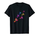 Colorful Badminton Shuttlecock Art Sports T-Shirt