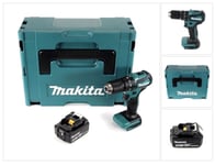 Makita DHP 483 T1J akkuiskuporakone 18 V 40 Nm + 1x akku 5,0 Ah + Makpac - ilman laturia