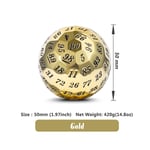 Metal D100 Dice - Gold