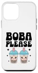 Coque pour iPhone 12 mini Thé à bulles Boba Please Milk Tea Boba Pearl Lover