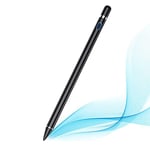 Stylus Pen for iPad Touch Screen Pen Capacitive 1.5mm Fine Point Rechargeable Digital Pen Compatible with iPhone/iPad/iPad Pro/Samsung Android/Tablets/iOS and All Other Touch screen Devices（Black）