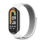 Nylon för Xiaomi mi Band 8 Armband Mjukt armband Smart Replacement Sport loop Armband för Mi Band 8 NFC Bälte Armband Sea shell 02 För Mi band 8