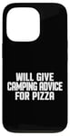 Coque pour iPhone 13 Pro Le camping-car amusant donnera des conseils de camping pour la pizza