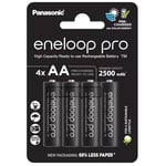 Panasonic Eneloop Pro AA 2500mAh Pack of 4 Ni-MH AA Batteries New Free Postage