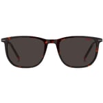 Hugo Boss Mens 1204 0086 IR Havana Sunglasses - Brown Metal - One Size