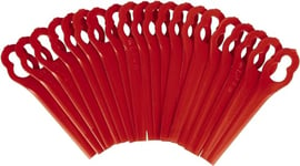 Einhell Replacement Strimmer Blades (20pcs) - Plastic Blade Set For GE-CT 18 Li, GC-CT 18/24 Li P Grass Trimmers, Red