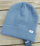 Genuine HOLLISTER Airforce Blue Cuff BEANIE Logo Hat Toque Mens Womens UNISEX