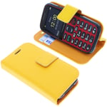 Bag for Doro Primo 366 Book-Style Protective Cover Phone Case Book Yellow