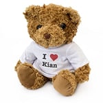 London Teddy Bears I Love Kian Ours en Peluche Mignon et câlin Cadeau d'anniversaire Noël Saint-Valentin
