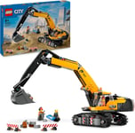 LEGO City Yellow Construction Excavator Toy Digger for 8 Plus Year Old Boys, &