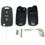 Adnauto - KIA307 - Coque de cle compatible avec Kia 3 boutons lame retractable