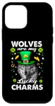 iPhone 12 mini Wolves Are My Lucky Charms St Patricks Day Irish Wolf Case